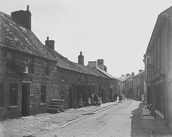 Fore Street, St Just in Penwith Churchtown, Cornwall. Around 1910