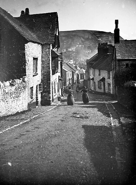 Fore Street, West Looe, Cornwall. Probably 1890