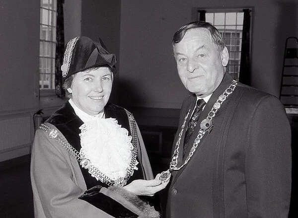 Fowey Deputy Mayor, Fowey, Cornwall. December 1993