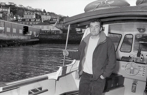 Fowey to Polruan Ferry, Fowey, Cornwall. January 1993