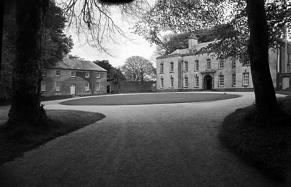 General view of Trewithen House showing entrance and side block, Probus, Cornwall. 1967