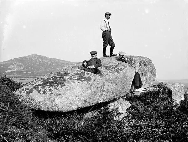 The Giants Stone, Zennor, Cornwall. 1911