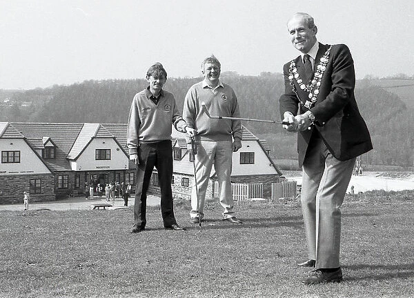 Golf Club Opens, Lostwithiel, Cornwall. April 1991