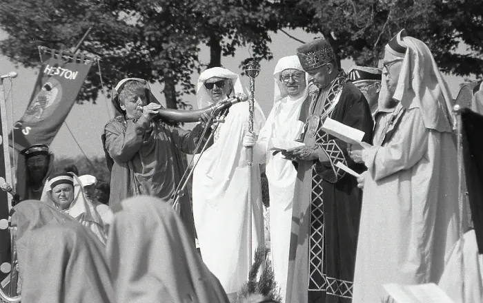 Framed Print : Gorsedh Kernow Bardic ceremony, Roche, Cornwall. September 1991 Framed Print : Gorsedh Kernow Bardic ceremony, Roche, Cornwall. September 1991