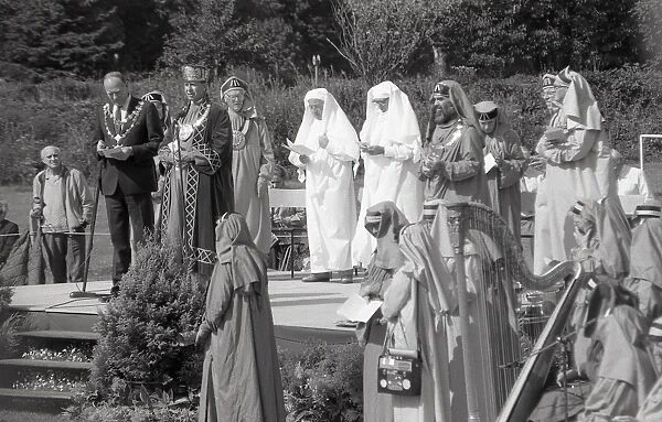 Gorsedh Kernow Bardic ceremony, Lostwithiel, Cornwall. September 1989
