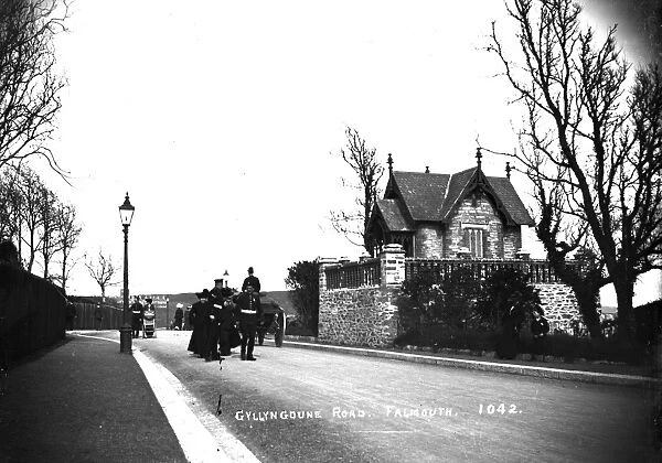 Gyllyngdune Road, Falmouth, Cornwall. Early 1900s