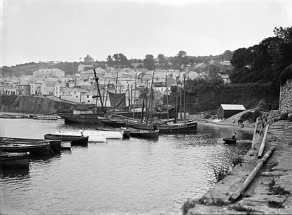 The harbour, Newlyn, Cornwall. 1900s