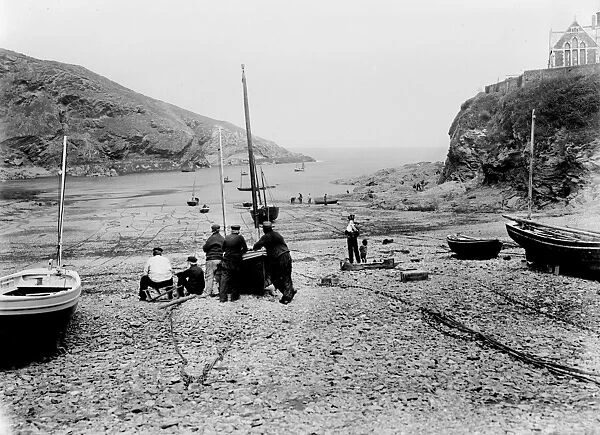 Harbour, Port Isaac, Cornwall. June 1906