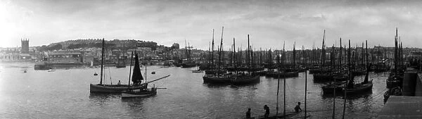 Harbour, St Ives, Cornwall. Early 1900s