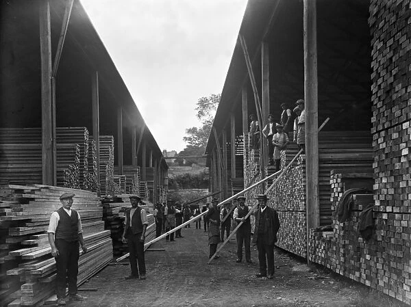 Harveys timber yard, Truro, Cornwall. 1923