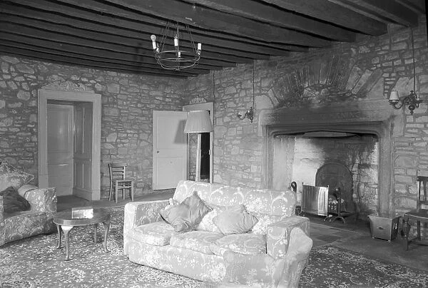 Interior of Stanbury House, Morwenstow, Cornwall. 1958