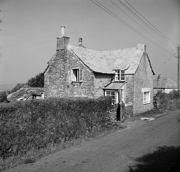 Ivy Cottage, Trenale Lane, near Trevillet, Tintagel, Cornwall. 1966