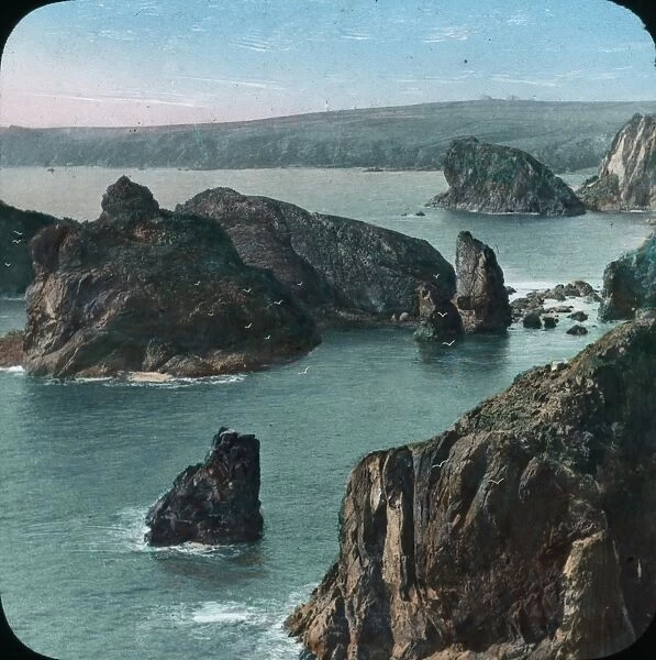 Kynance Cove, Landewednack, Cornwall. Probably early 1900s