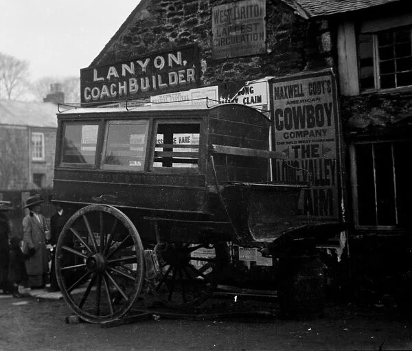 Lanyon Coach builders, Falmouth Road, Redruth, Cornwall. 1904