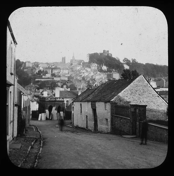 Launceston from Newport, Cornwall. 1894