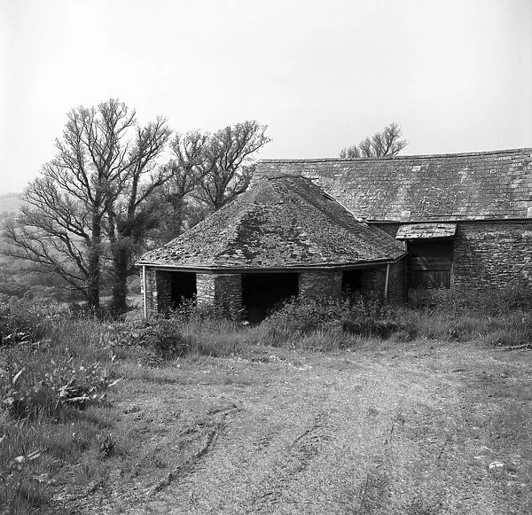 Lawhippet farm, Lanteglos by Fowey, Cornwall. 1979