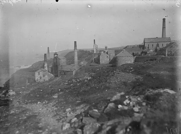 Levant Mine, St Just in Penwith, Cornwall. October 1919