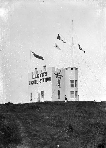 Lloyds signal station, Bass Point, Landewednack, Cornwall. Early 1900s