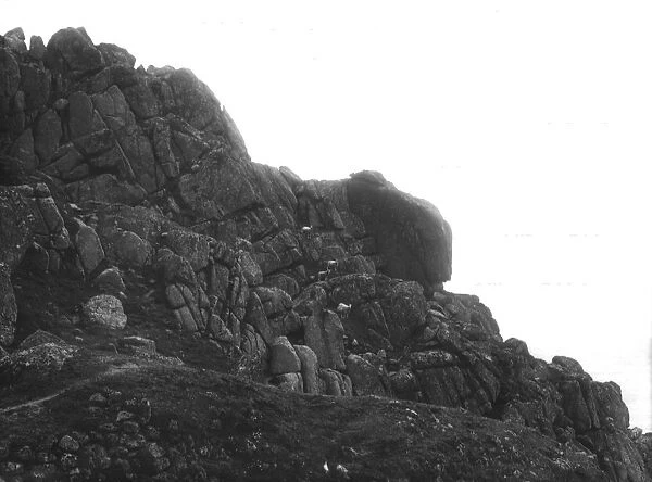 Logan Rock, Treryn Dinas, Porthcurno, St Levan, Cornwall. 1898