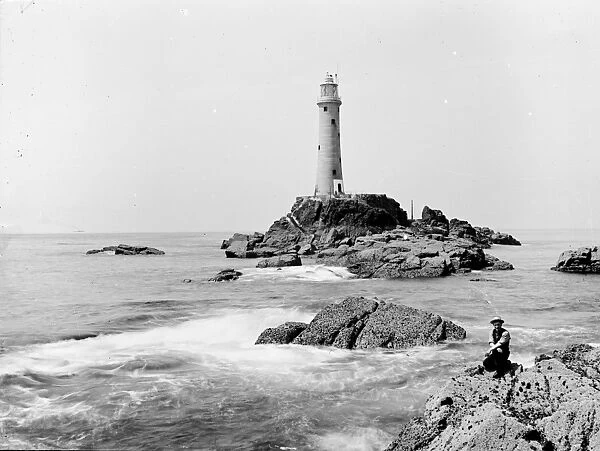Longships lighthouse, Cornwall. Early 1900s
