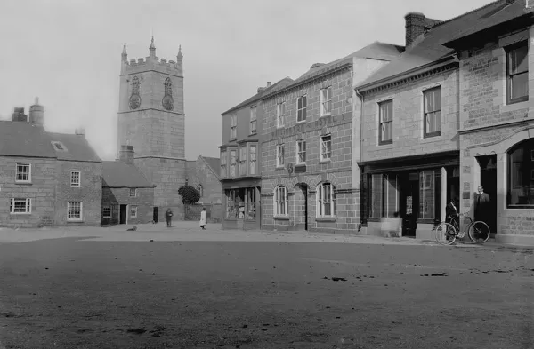 Market Square, St Just in Penwith Churchtown, Cornwall. Early 1900s