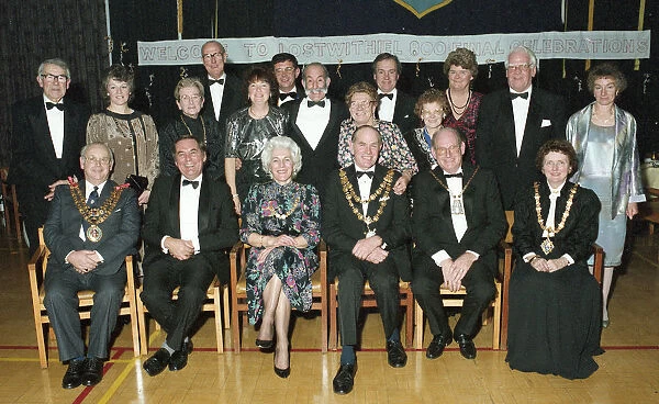 Mayors Ball, Lostwithiel, Cornwall. December 1989