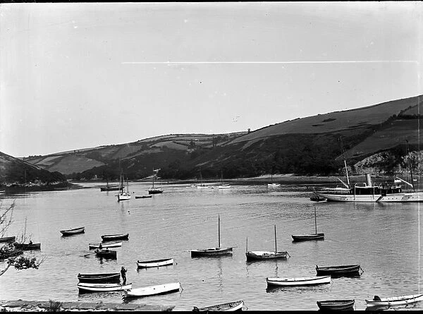 Mouth of the River Lerryn, Fowey, Cornwall. Around 1910