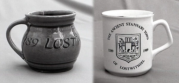 Mugs, Lostwithiel, Cornwall. May 1989