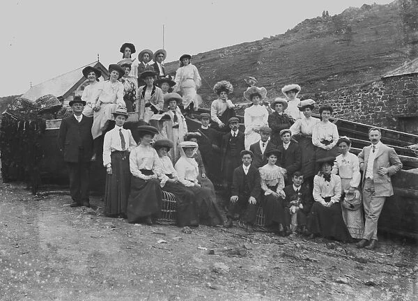 Mullion Cove (Porth Mellin), Mullion, Cornwall. Around 1900