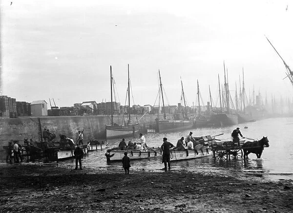 Newlyn harbour, Cornwall. 1900s