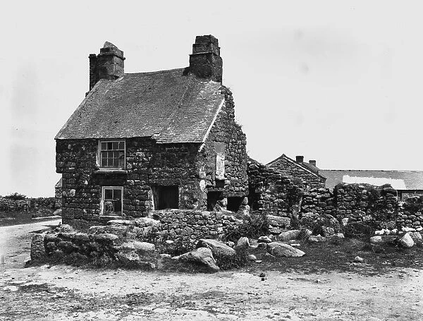 Old cottage at Morvah, Cornwall. 1911