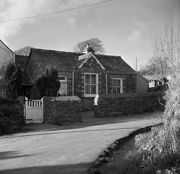 The old school, now a dwelling, Michaelstow, Cornwall. 1970