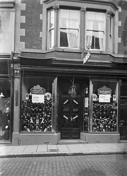 Olivers boot and shoe shop, 25 St Nicholas Street, Truro, Cornwall. Early 1900s