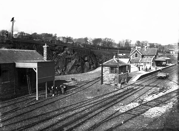 Padstow railway station, Cornwall. March 1899