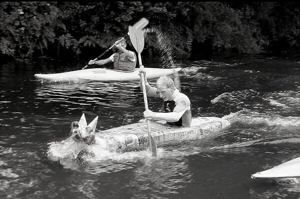 Paper Canoe, Lostwithiel, Cornwall. June 1990