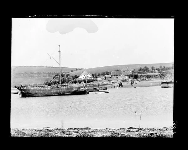 Percuil ferry landing, Gerrans, Cornwall. 1910