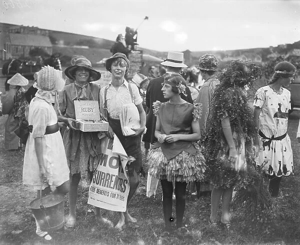 Perranporth Carnival, Perranzabuloe, Cornwall. Around 1920s
