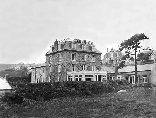 Perranporth Hotel, Perranzabuloe, Cornwall. Around 1920