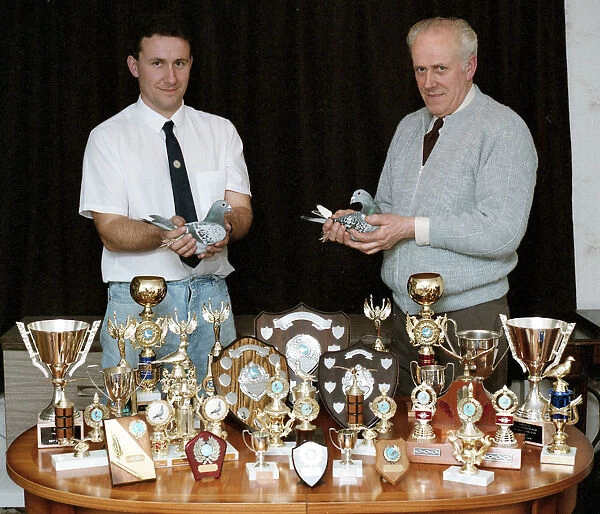 Pigeon Racers, Lostwithiel, Cornwall. September 1991
