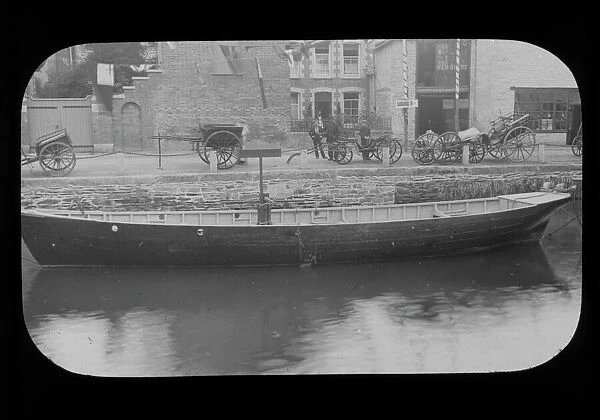 Pilchard seine boat, Cornwall County Fisheries Exhibition, Truro, Cornwall. July to August 1893