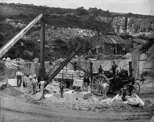 Polkanuggo Quarry, Stithians, Cornwall. 1903-1904