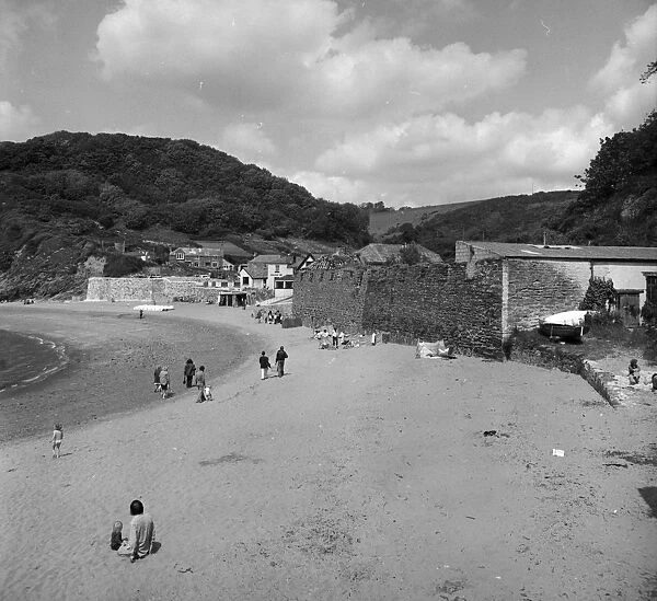 Polkerris, Tywardreath, Cornwall, 1975