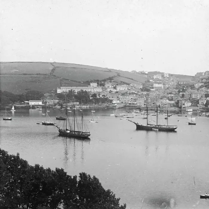 Framed Print : Polruan from Fowey, Lanteglos by Fowey, Cornwall. Possibly 1914 Framed Print : Polruan from Fowey, Lanteglos by Fowey, Cornwall. Possibly 1914