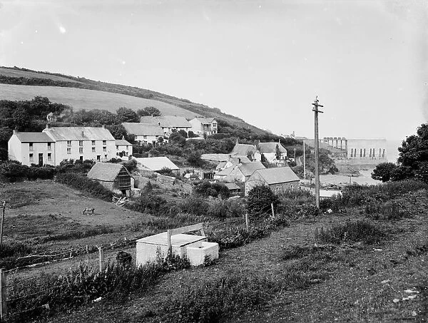 Porthoustock, St Keverne, Cornwall. July 1912