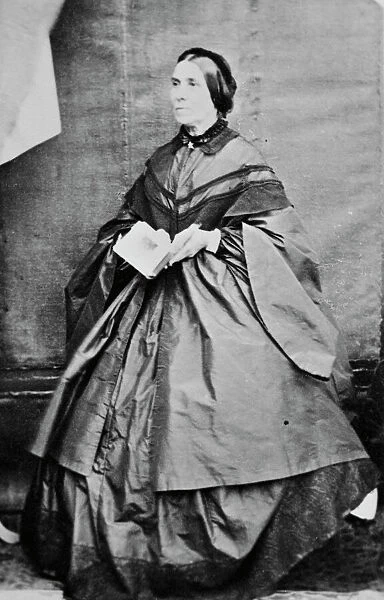 Portrait of a lady, Polperro, Cornwall. 1860-1870s