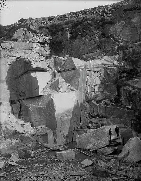 Quarry in Mabe or Constantine, Cornwall. 1903-1904