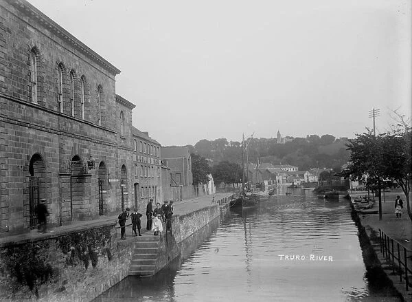 Back Quay from Lemon Bridge, Truro, Cornwall. Early 1900s