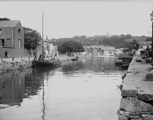 Back Quay and Lemon Quay, Truro, Cornwall. Around 1910