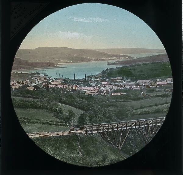 Railway line, Penryn, Cornwall. Around 1890