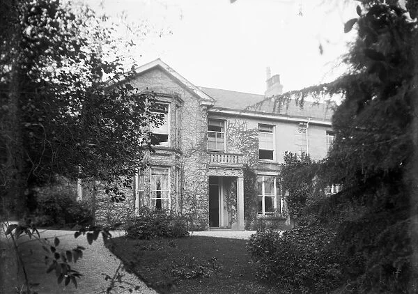 The rear of Goonvrea House, Perranarworthal, Cornwall. Probably early 1900s